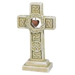 (image for) Dangle Heart Celtic Cross Garden Figurine