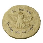 (image for) Cat Angel Pet Memorial Stepping Stone or Garden Sign