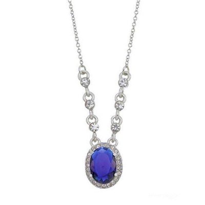(image for) Blue Titanic Sparkle Pendant Necklace
