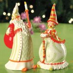 (image for) Dash Away Santa & Mrs Claus Christmas Salt & Pepper Set