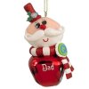(image for) Cartoon Jingle Bell Character Christmas Ornament