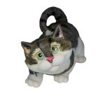 (image for) Another Kitty Treat Please Grey Tabby Cat Figurine