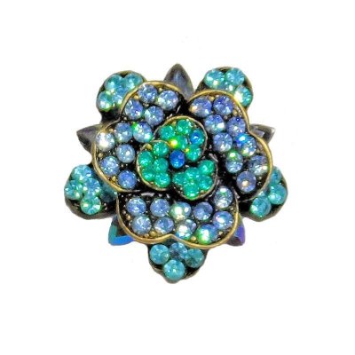(image for) Blue Rose Brooch by I Love Bracelets
