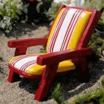 (image for) Chair Figurine Adirondack Fairy Garden Furniture