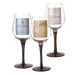 (image for) Funny Title Black Stem Wine Glass