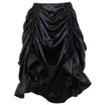 (image for) Black Enchantress Draped Panel Long Skirt