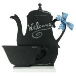 (image for) Chalkboard Teapot & Teacup Sign with Stand