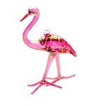 (image for) Pink Flamingo Handmade Glass Ornament