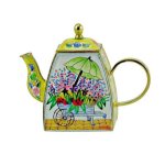 (image for) Flower Cart Teapot Figurine Trinket Box by Kelvin Chen