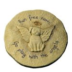(image for) Dog Angel Pet Memorial Stepping Stone or Garden Sign