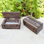 (image for) Wish Box Figurine with Paper for Fairy Garden