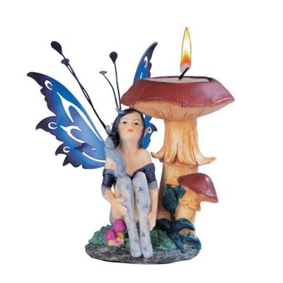 (image for) Under a Mushroom Fairy Figurine Candle