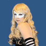 (image for) Blonde Long Curly Hairstyle Costume Wig