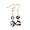 (image for) Cloisonne Balls Beaded Earrings