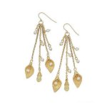 (image for) Crystal Leaf Drop Chandelier Earrings by Spring Street