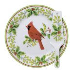 (image for) Cardinal Design Cake Plate Server Set from Andrea by Sadek