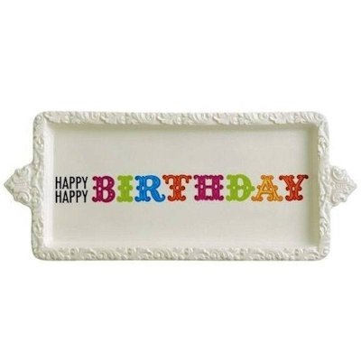 (image for) Happy, Happy Birthday Cake Serving Plate