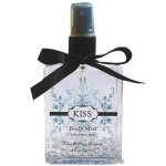 (image for) Body Mist with Crystals 4 oz Glass Spray Bottle Kiss Fragrance