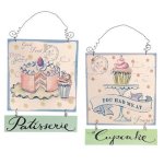 (image for) French Patisserie Wood Signs Wall Art