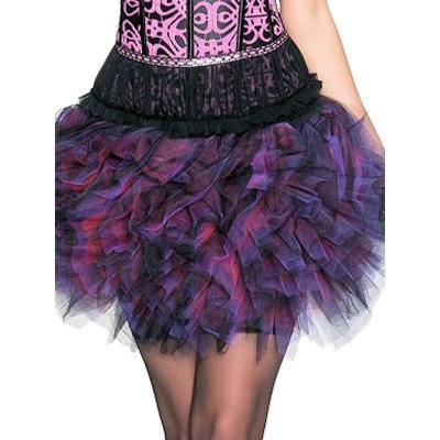 (image for) Brilliantly Fluffy Black & Purple Tulle Tutu Skirt