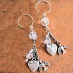 (image for) Birdies & Hearts Chandelier Earrings