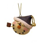 (image for) Big Head & Pipe Snowman Figurine Christmas Ornament