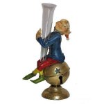 (image for) Elf Christmas Figurine with Glass Vase