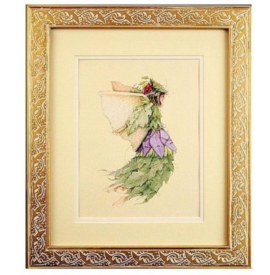 (image for) Grape Fairy Framed Fantasy Art by Patience Brewster