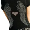 (image for) Angel Love Rhinestone Shirt Black by Sabrina Barnett