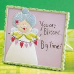 (image for) Blessed Big Time Angel Fantasy Art Plaque by Jozie B.