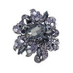 (image for) Midnight Majesty Gemstone Brooch or Lapel Pin