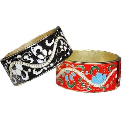 (image for) Cloisonne Bangle Goddess Bracelet