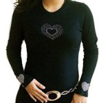 (image for) Heart On Your Sleeve Rhinestone Shirt by Sabrina Barnett
