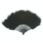 (image for) Seductive Maiden Single Color Marabou Feather Fan