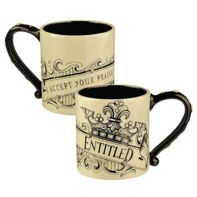 (image for) Entitled Queen Coffee Mug I Accept Your Praise