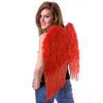 (image for) Red Feather Wings 23.5 Inches Tall