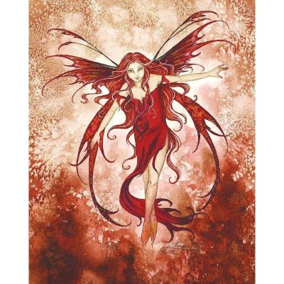 (image for) Fire Element Fairy Fantasy Art by Amy Brown