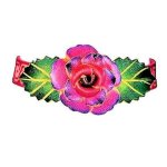 (image for) Floral Enchantress Leather Choker Necklace