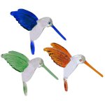 (image for) Hummingbird Ornaments Handmade Glass Set of 3