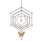 (image for) Butterfly Hexagon Hanging Garden Ornament