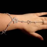 (image for) Crystal Stars Bracelet with Ring Slave Style