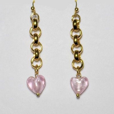 (image for) Chained Hearts Chandelier Earrings by I Love Bracelets