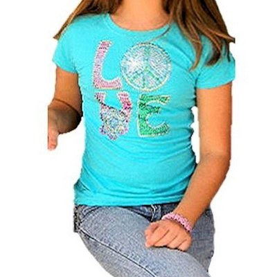 (image for) Young Love Rhinestone Shirt for Girls by Sabrina Barnett