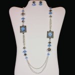 (image for) Beaded Necklace in Blue Jewelry Set
