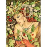 (image for) Wood Nymph Fairy Fantasy Art by Linda Ravenscroft