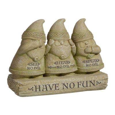 (image for) Have No Fun Gnome Garden Figurine
