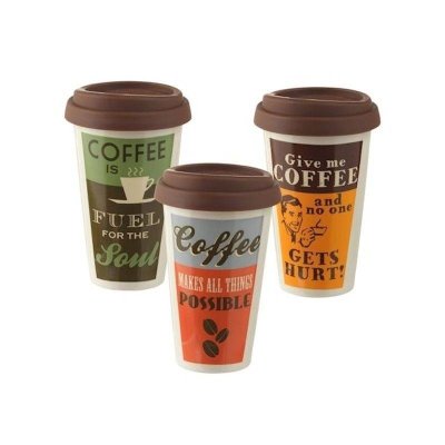 (image for) Coffee Break Collection Travel Coffee Mug with Rubber Lid