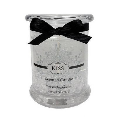 (image for) Gel Candle Kiss Fragrance with Crystals 12 oz