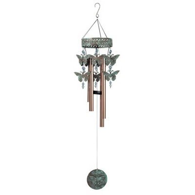 (image for) Butterfly Figurine Wind Chime Hanging Garden Ornament