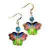 (image for) Butterfly Cloisonne Beaded Earrings
